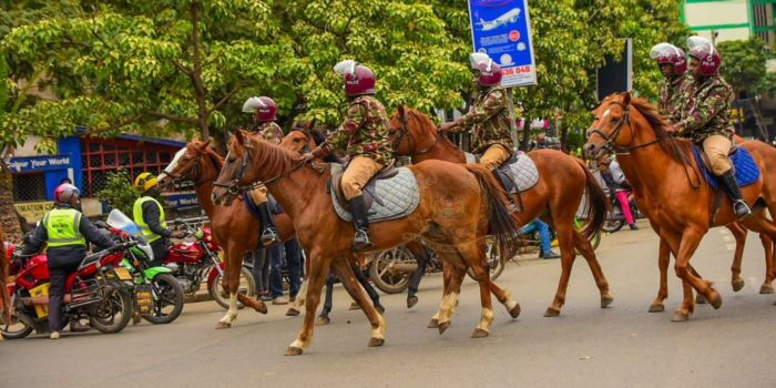 gachagua-impeachment:-police-block-nairobi-roads-&-deploy-helicopter-patrols